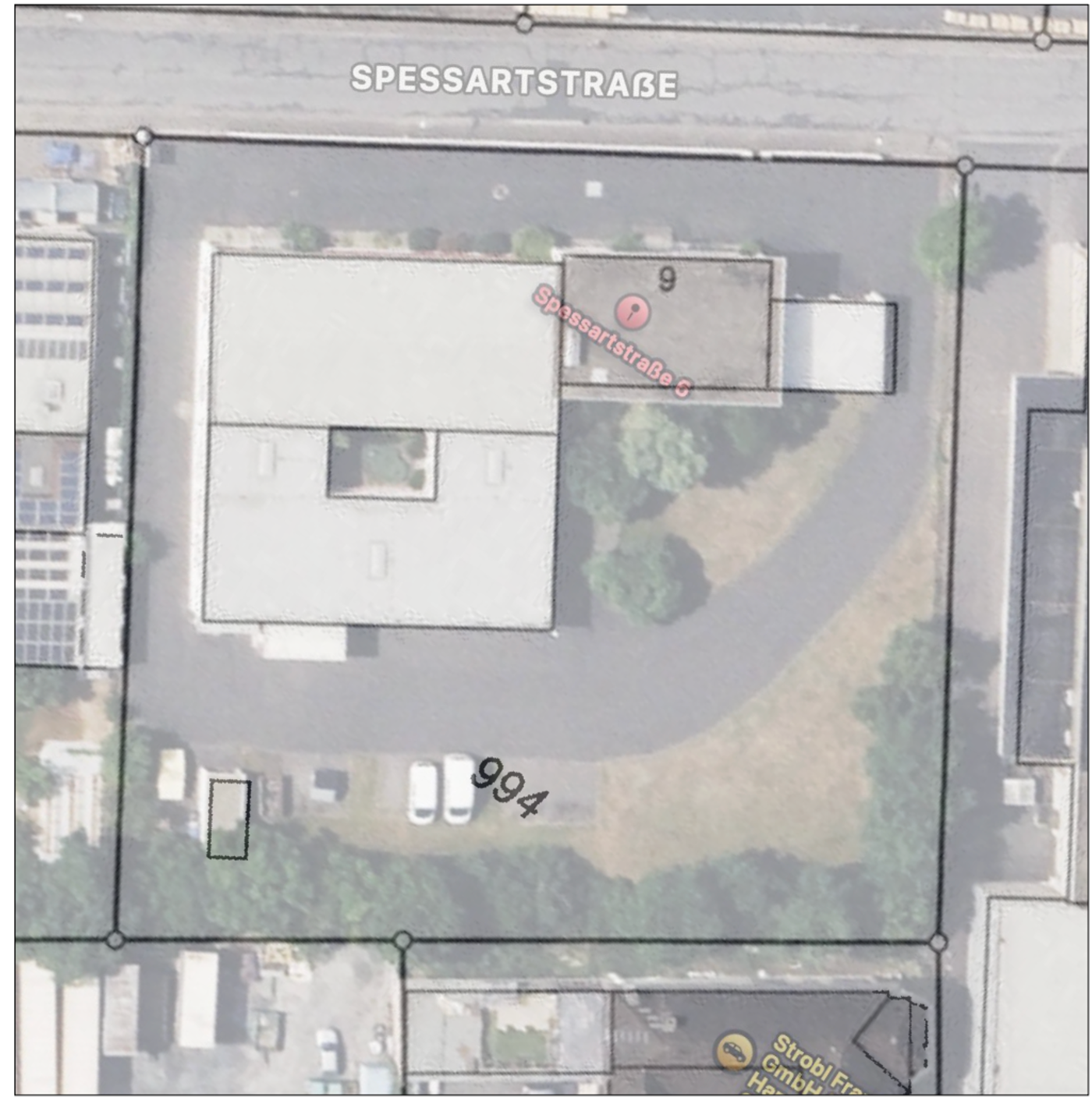 Luftbild Bestandsareal Spessartstraße, Stockstadt a. Main